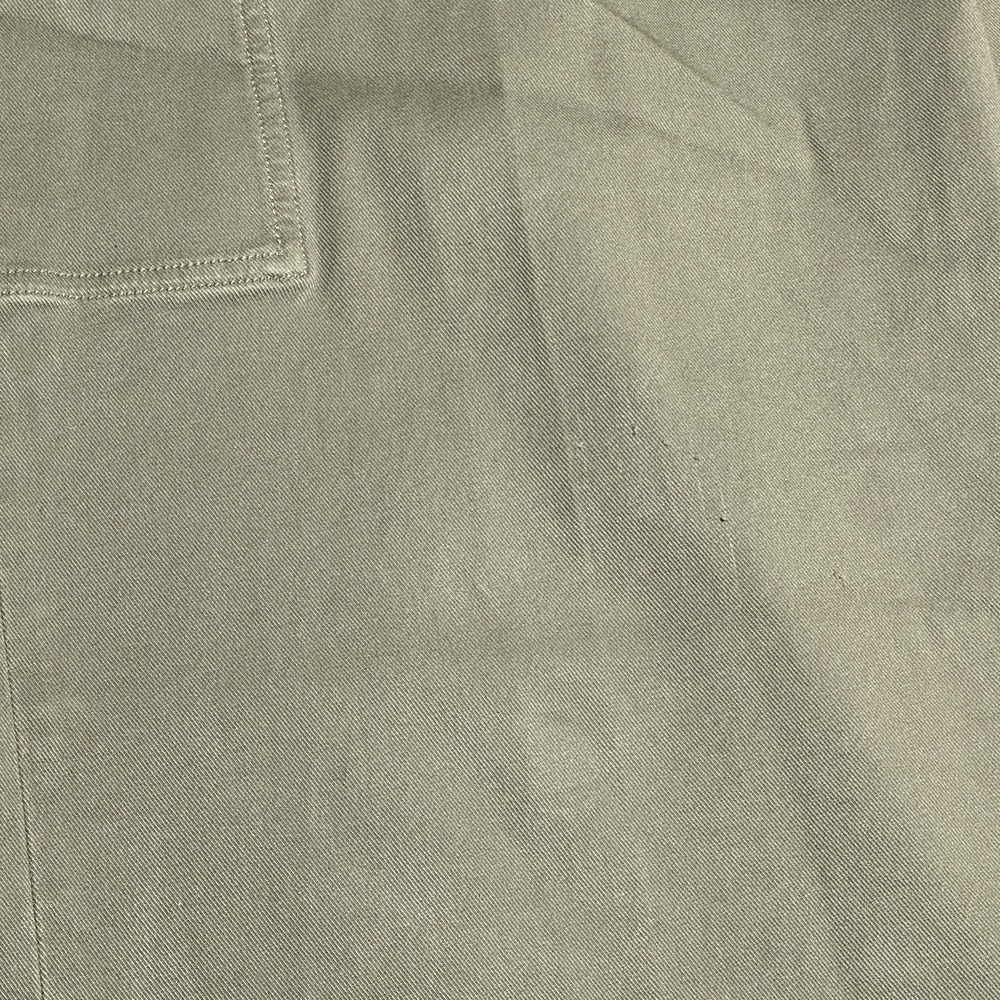 Spanx Twill Cropped Trousers Size Large Wide Leg Stretch High Rise Spanish Olive - Picture 3 of 15